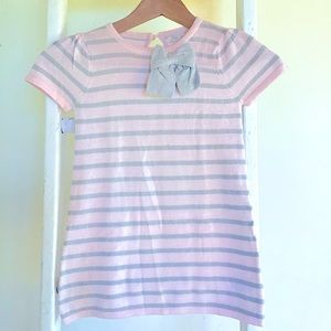 2/$12 or 4/$20 Jillian’s closet size 4 pink w/grey stripes cap sleeve knit dress